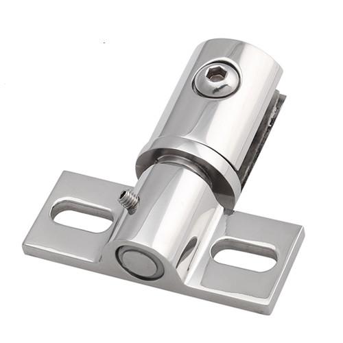 Quality adjustable rotating stainless steel glass door hinge free pivoting action wholesale