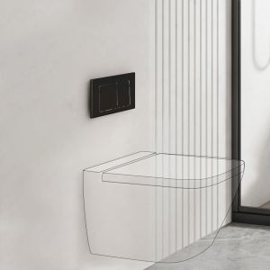 Enclosed Side Inlet Toilet Cistern With Dual Flush Conceal Abs Made Cistern