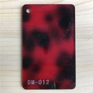 PMMA Transparent Red Plastic Sheet Cast Tortoise Color 12mm Thick Acrylic Sheet