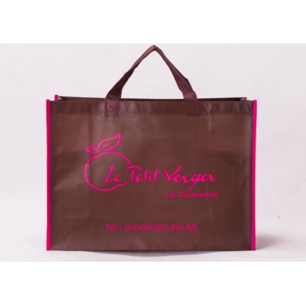 Polyester Or Cotton Non Woven Grocery Bags Gravure Printing For Easy Storage And