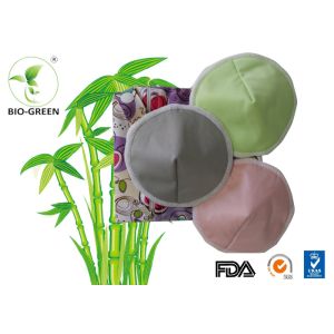 Ultra Thin / Soft Bamboo Reusable Breast Pads With Customized Printed Color