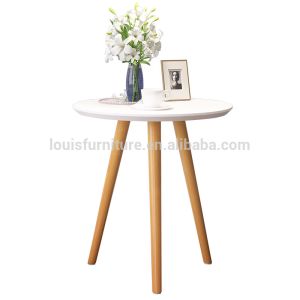 Three Legs Center Coffee Table , Modern Side Tables For Living Room white