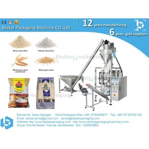Automatic packaging machine for powder flour filling and sealing