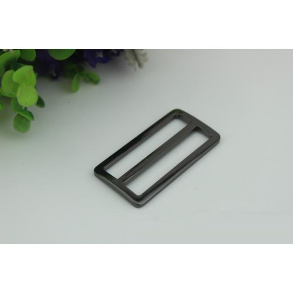 China manufacturer 50 mm nickel color bag adjuster slide strap metal tri-glide buckle