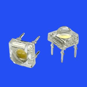 F5 Convex Lens Piranha LED Bulb 60 Deg Nature White Color Integrated Zener 5mm