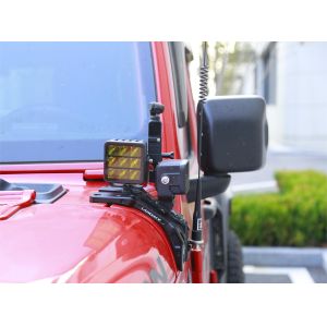 Wrangler Off-Road Silver Light Mounting Brackets with High- CNC Machined Design