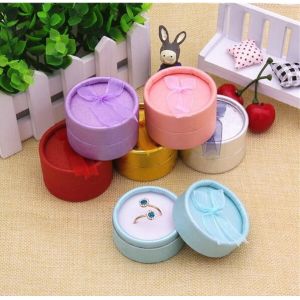 custom logo design wholesale luxury white black paper round packaging cardboard