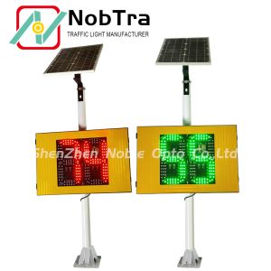 CE Certified 2 Color Solar Radar Traffic Signal for Overspeed Enforcement