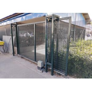 Pvc Coated 40*60mm Sliding Fence Gate Electric Power Welded Wire Mesh Or Inner