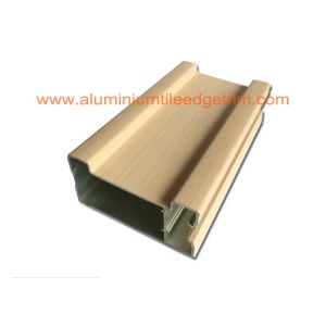China Different Design Aluminium Door Profiles Wood Grain /  Mill Finish 1.4-4mm Thickness on sale
