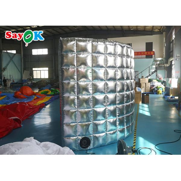 White LED Inflatable Photo Booth Wall Weddings Birthdays Events Advertising