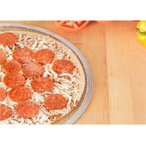 China RK Bakeware China Foodservice NSF Stainless Steel Barbecue Grill Pan Pizza Screen /Aluminum Mesh Pizza Trays on sale