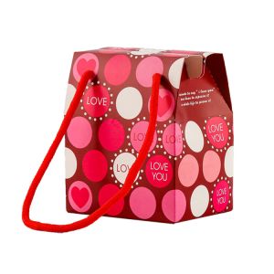 Custom Size Accepted Clear Window Round Candy Gift Paper Box With Ribbon For