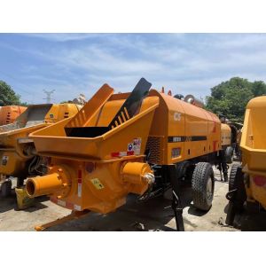 China Shacman HBT8018 Used Trailer Concrete Pump Mixer 186 KW With Deutz Engine on sale