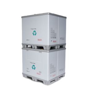 Customizable foldable hdpe large packaging sleeve solid plastic box pallet for