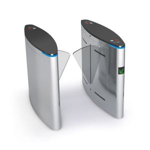 304 Stainless Steel Face Recognition Flap Barrier Gate with 30~40 Persons/Min