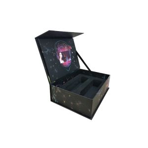 Commercial Paper LCD Video Packaging Box USB Connection Energy Saving