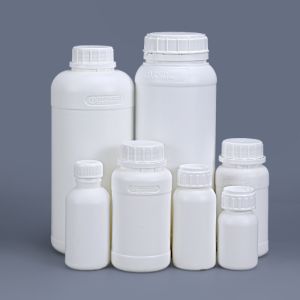 200ml Customized Round White HDPE Plastic Bottles for Pesticides and Detergent