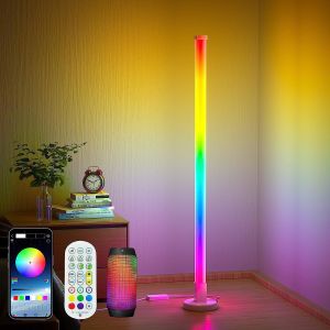 Cheap Hotel Atmosphere Corner Floor Lamp with Bluetooth WiFi Control and DC 5V Input Voltage for sale