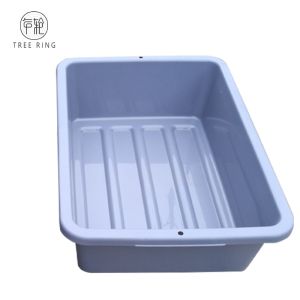 Grey Color Rectangular Hotel And Restaurant Serving Tray 560*380*176 mm