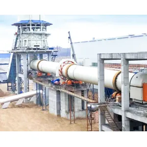 PLC Controlled Rotary Kiln For Calcination Process Using Coal Fuel