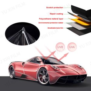 China High Glossy TPH Paint Protection Film Black Color Car Wrap PPF Paint Film 7.5mil Thick on sale