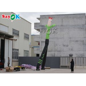 Dancing Inflatable Man 8m 24ft Green Mini Hand Shaking Inflatable Air Dancer Man