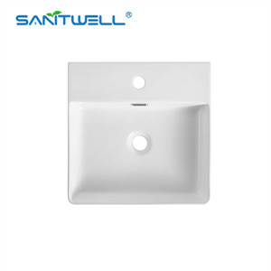 Art Wash Basin Modern Rectangular Color Wash Ceramic Basin vanity Single Hole