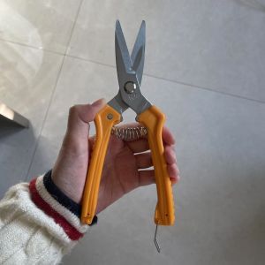 Ideal 200mm Orange Handle Hardware Scissors For Wire Fabric Plastic Leather