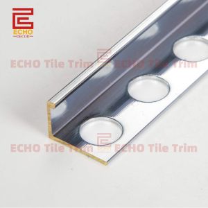China 12mm Polished L Angle Brass Profile Trim Copper Strips For Tile on sale