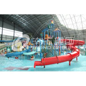 Customized Children Water Slides Amusement Park Games With Galvanized Steel