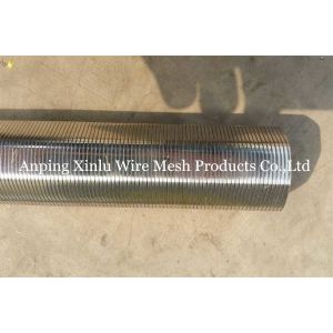 6-5/8" Continuous Slot Water Well Vee Wire Screen Polishing For Sand Control