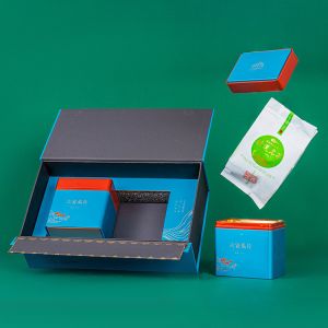 Mid Autumn Moon Cake Gift Packaging Boxes Heaven And Earth Cover With Hand