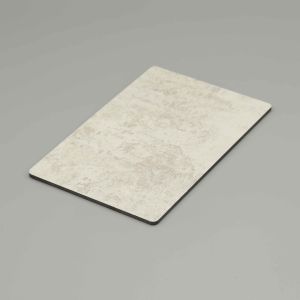Marble Type JAZZ WHITE Exterior Acp Sheet Panel Customized 3mm 4mm Thickness Acp