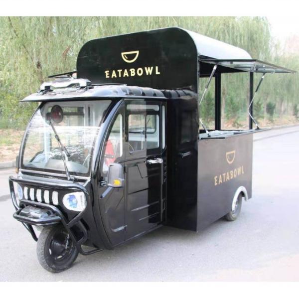 Three-Wheel Dining Cart for Serving Snacks Milk Tea Cold Drinks Fried String and