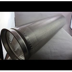 Thickness 20-50 MM Perforated Exhaust Pipe Galvanized Steel Custom Length