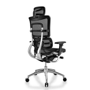 Adjustable Aluminum Base High Back Swivel Ergonomic Chair for Executive Office