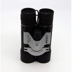 Telescope 10x25 Durable Compact Folding Binoculars For Adlut Black Color