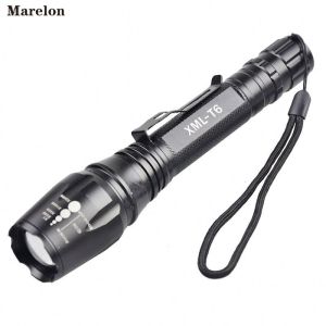 5 Modes LED Emergency Flashlight Zoom Function Ultra Bright 500 Lumens