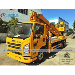China JMC 4x2 23m Telescopic Boom Aerial Work Platform Truck on sale