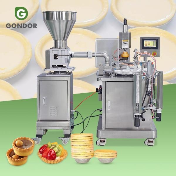 Quality Full Automatic Boat Tart Chinese Process Equipment Egg Base Shell Pie Crust Machine -Egg with Feeder wholesale