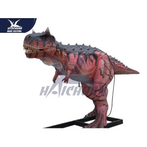 Durable Silicon Rubber Alive Handmade Dinosaur Statue For Water Park NOA