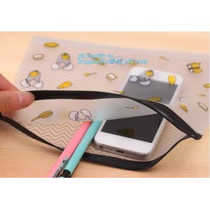 water resisting plastic garment packaging slider zipper pouch, slider bag zipper