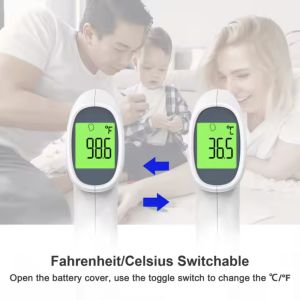 Digital Non Contact Infrared Forehead Thermometer With 3-5cm Measuring Distance