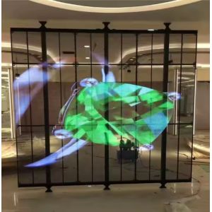 G3.91-7.82 Ultra-Thin Full Color Transparent Video Wall SMD2525 IP54 Long