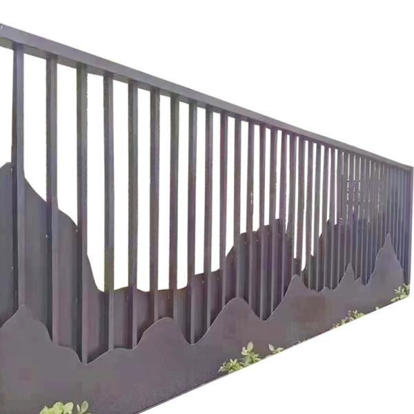 Quality Infrastructure Two Rail Aluminum Fence Powder Coated Aluminium Balustrade wholesale