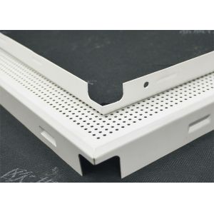 Acoustic Ceiling Tiles Perforated Suspended Panel With Fireproof Nonwoven Fabric