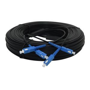 SC UPC To SC UPC 100m G657A FTTH SM SX Optical Jumper Cord