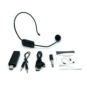 UHF Wireless Stereo Receiver Usb Microphone MIC Unidirectional Condenser