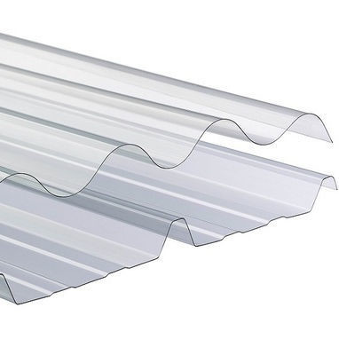 UV PC Transparent Sheet , Polycarbonate Clear Corrugated Plastic Sheets For